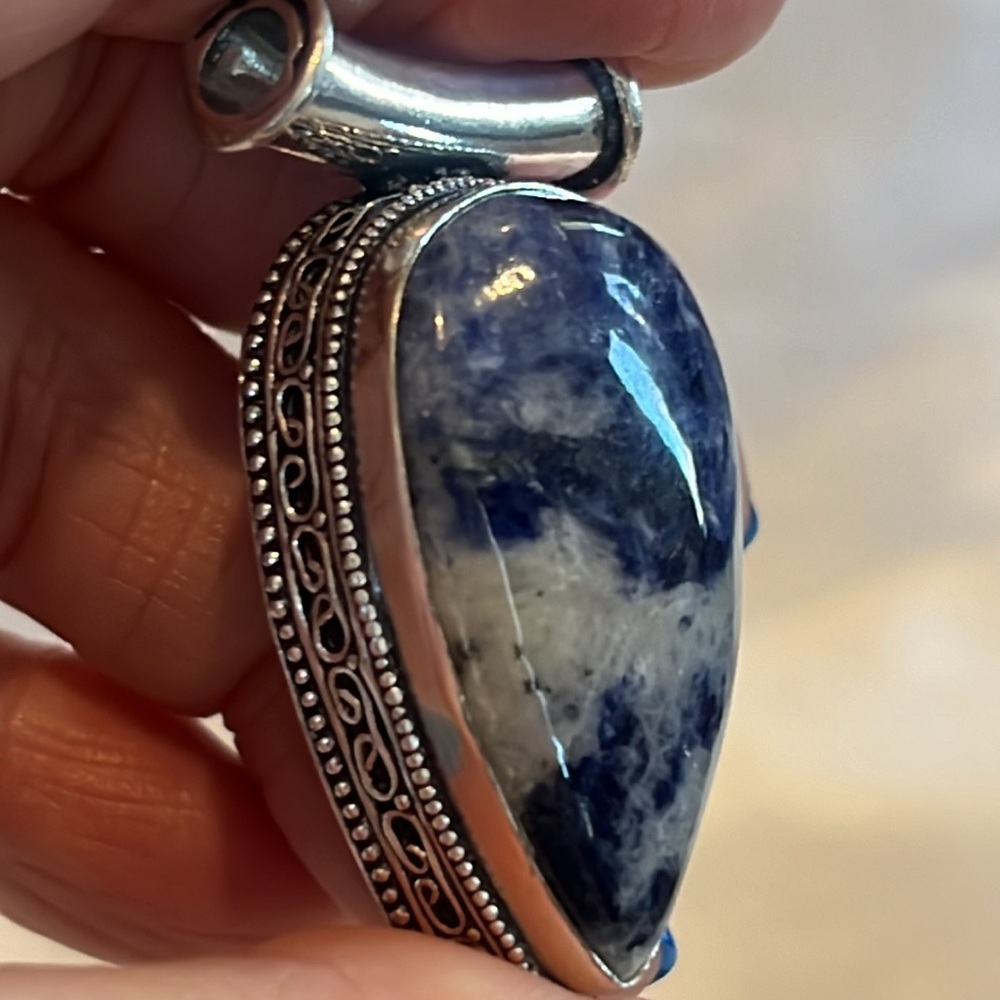 #580 Sodalite Handcrafted Pendant NWOT - Picture 17 of 17